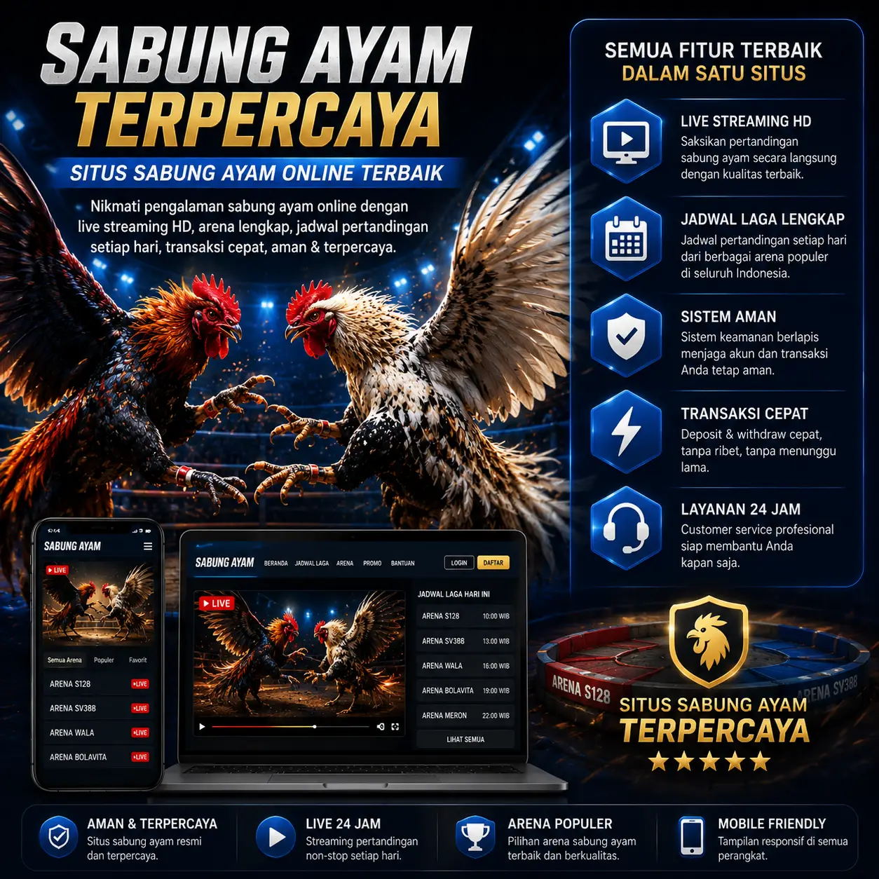 Sabung Ayam Terpercaya - Situs Sabung Ayam Online Terbaik Login dan Daftar